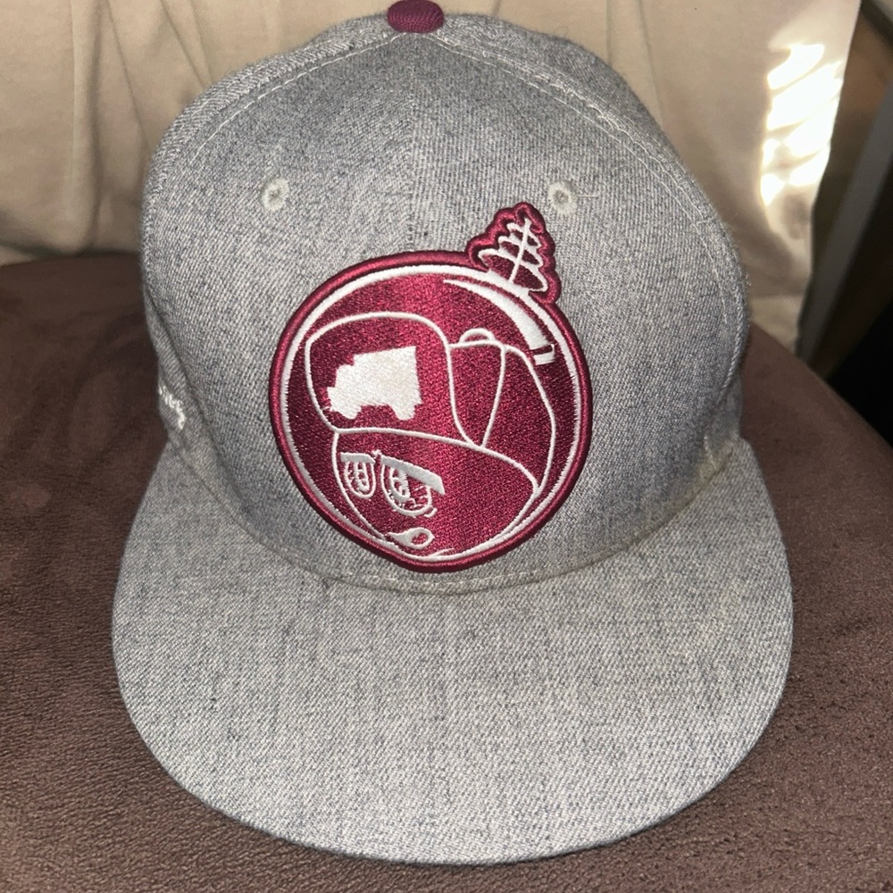 Trukfit Gray and Burgundy Hat